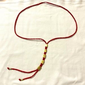 💍 5/$10 Red and gold necklace